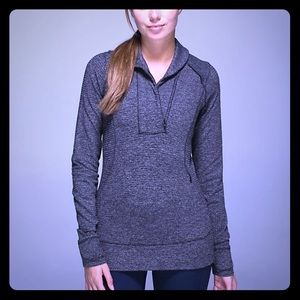 Lululemon pullover with 1/4 zip and zip pocket